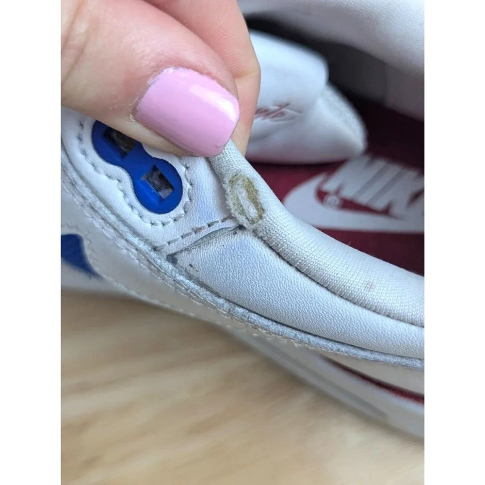 Nike | Air Max 1 Puerto Rico Pa'lante White Red Blue Sneakers Womens Size W 5.5